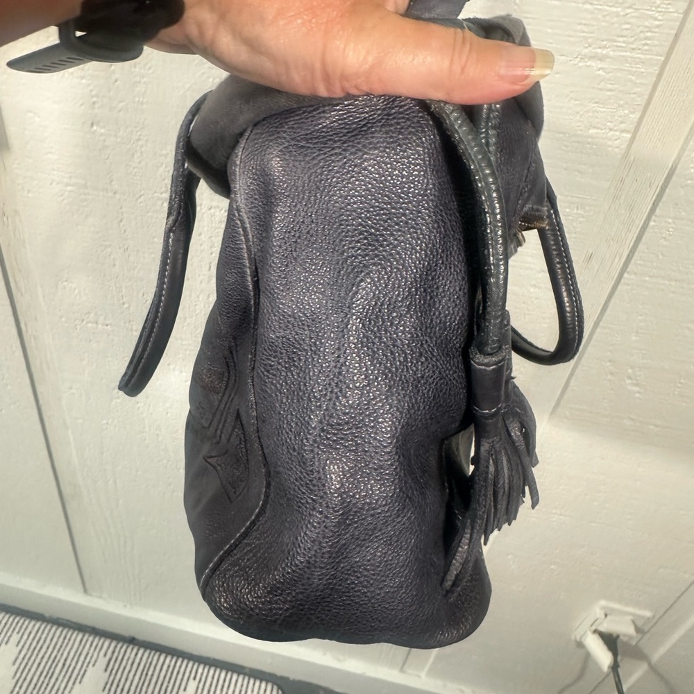 Hudson and Kings Stuyvesant Medium Bucket Bag in Persian Blue EUC - Picture 9 of 16